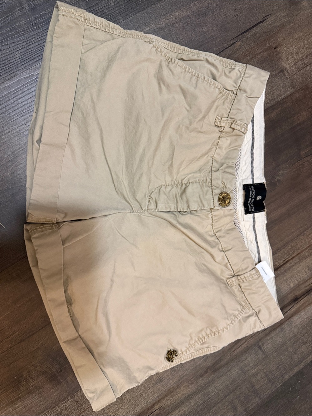 Scotch & Soda Beige Khaki Bermuda Shorts